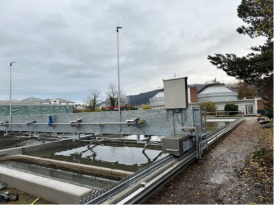 Bild vergr��ern: Das sanierte Vorkl�rbecken der Lindauer Kl�ranlage.