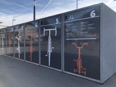 Bild vergr��ern: Die Stadt Lindau hat am Bahnhof Reutin sechs Fahrradboxen installiert