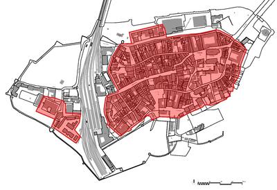 Bild vergr��ern: Die rot gekennzeichneten Bereiche in der Grafik zeigen, wo kein Feuerwerk auf der Insel zul�ssig ist