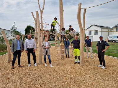 Bild vergr��ern: So sieht der neue Kletterspielplatz im Hammerweg aus