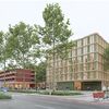 Bild vergr��ern: Blick in die Zukunft: Wie in dieser Visualisierung stellen sich die Gewinner des Architektenwettbewerbs den zuk�nftigen Blick von der Bregenzer Stra�e aus auf das Zechwald-Areal vor.