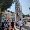 Bild vergr��ern: Hoch hinaus geht es am Kletterturm.