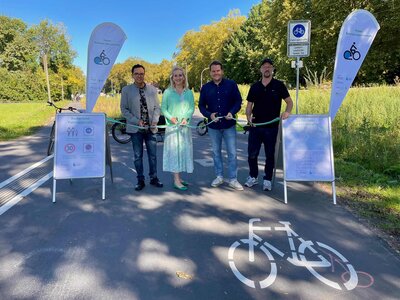 Bild vergr��ern: Er�ffnung der Bodensee-Fahrradstra�e