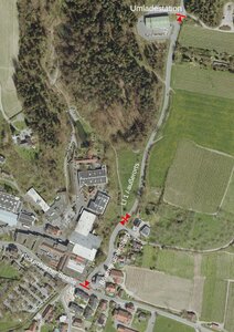 Bild vergr��ern: Der Bauabschnitt an der B�senreutiner Steig.
