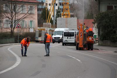 Bild vergr��ern: Markierungen Bregenzer Stra�e